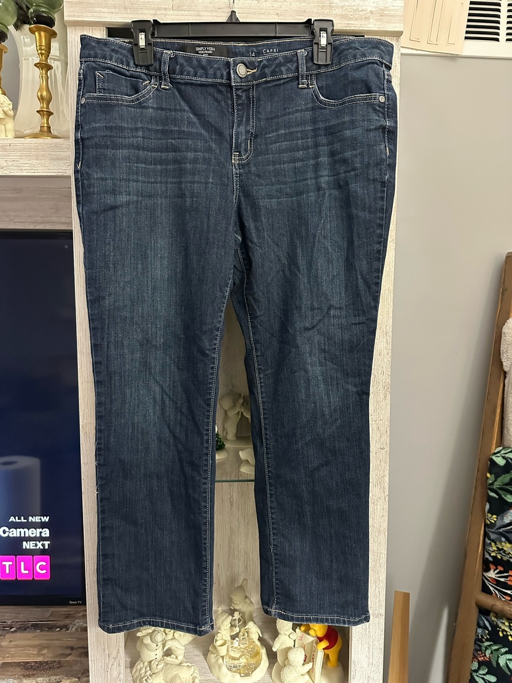 Simply Vera Vera Wang Dark Indigo Straight-Leg Ankle Jeans